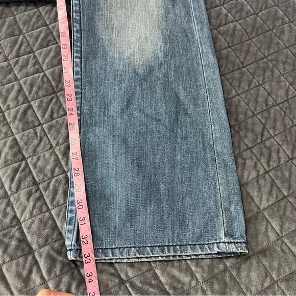 Marc Ecko Jeans Mens 36x32 Blue Bootcut Embroidered Pockets Denim Cut & Sew CL - Picture 9 of 9
